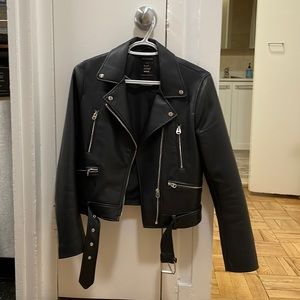 Zara faux leather jacket